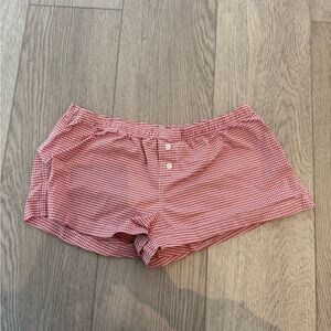 PacSun Red Gingham Shorts